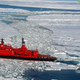 Illustration for article titled The Soviet Ship That Cuts Through Ice Like a Nuclear-Powered Knife Through Butter